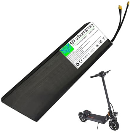 WSDAV Batería de Litio para Patinete eléctrico de 48 voltios, 48 ​​V, 13 Ah, con Placa de protección BMS para Motor de 0 a 650 W.