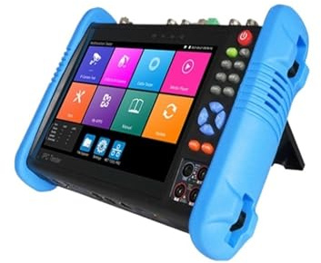 NJJIHUI Tester CCTV, Tester IPC CCTV Da 8MP Monitor 7 Pollici 9800 Plus Display Video H.265 4K Telecamera IP PTZ per fibra ottica, cablaggio(IPC-9800CLMOVTADHS)