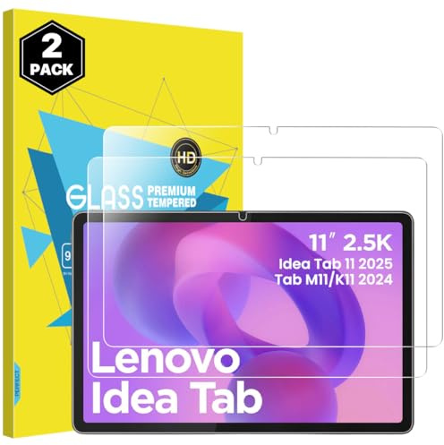 MoKo [2 Pezzi Vetro Temperato per Lenovo Idea Tab 11 2025 / Tab M11 / K11, Pellicola Protettiva Trasparente HD, Durezza 9H, Antigraffio, Anti-Impronte, Installazione Semplice Senza Bolle