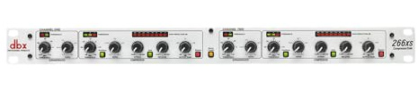 dbx 266xs Professional Audio Compressor/Gate Dynamic Effects Processor with Sidechain Insert. For Portable, Tour, Studio. 1U Single Rack Space, Silver