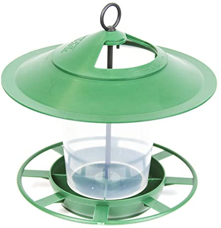 Etree Hanging Lantern Bird Feeder - The Ideal Small Bird Seed Feeder (Green)