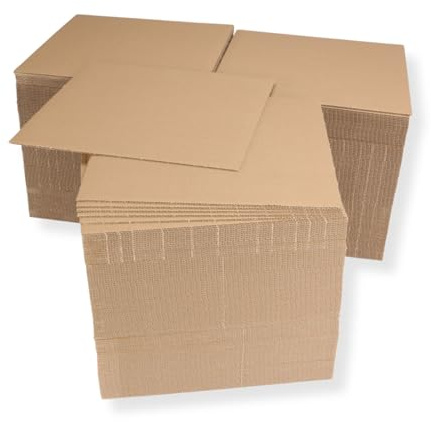 300 Stück LP Versandfüllplatten 315x315 mm Kartonzuschnitte Wellpappenzuschnitte