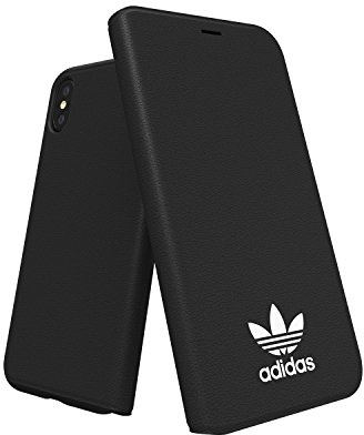 adidas Originals Booklet Case Handyhülle für Apple iPhone X - Schwarz/Weiß Black/White