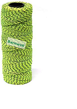 Barnwell Geflochtene Nylonschnur, 150 m, gelb/schwarz