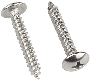 ORANXIN M6 x 20mm 20 Pcs Runda huvud Träskruvar Rostfritt stål 304 Korshuvud Champinjon Huvud Självgängande Skruvar