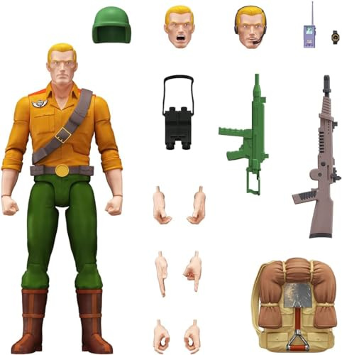 Super7 ULTIMATES! G.I. Joe Duke - 17,8 cm große G.I. Joe Actionfigur mit Zubehör, klassischen Cartoon-Sammlerstücken und Retro-Spielzeug