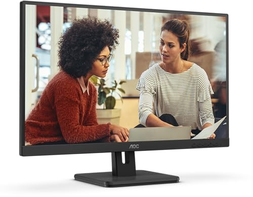 AOC Monitorius AOC 24E3UM/BK FHD VA 75Hz 4ms 300cd/m2 D-Sub HDMI 1.4 DisplayPort USB 3.2x2, No ajustable, 24 Pulgadas FHD