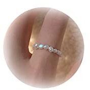 HUASAI Perlenringe für Damen, Vintage-Stil, stapelbar, Perlenring, verstellbar, offener Perlen-Fingerring, Perle, Statement-Schmuck für Frauen, Messing, Kein Edelstein