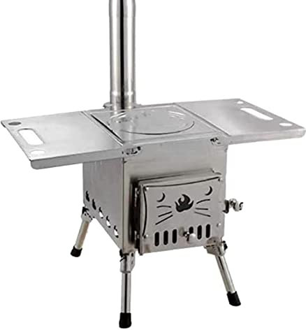 Campingkocher Holzofen, Camping Holzofen, Zeltofen, Tragbare Kaminofen Holzofen, Campingherde, Holz Herd Tent Stove, Camping Kocher für Outdoor Camping Picknick,Small