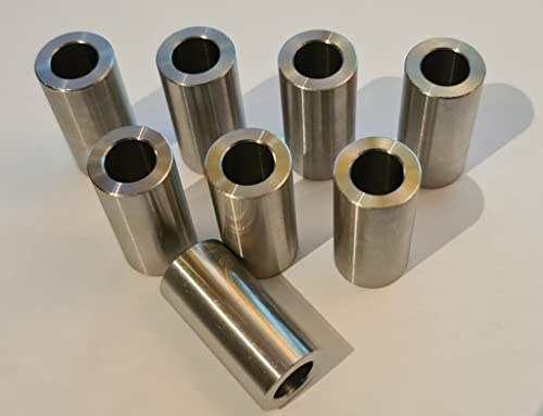 Abstandshülse, Gewindeschutz, Bolzenschutz, Edelstahl 3mm Wandstärke, M8 durchsteckbar (Hülse ohne Innengewinde), Diebstahlsicherung