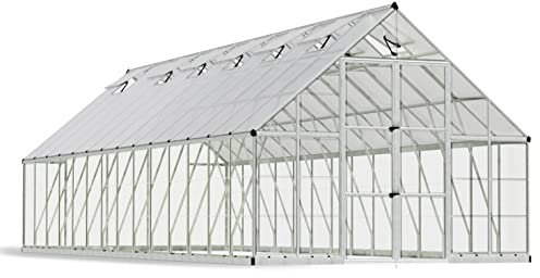 Canopia by Palram - Invernadero de jardín (10 x 28 cm, 25,7 m²), marco de aluminio, paneles de policarbonato, resistente a los rayos UV