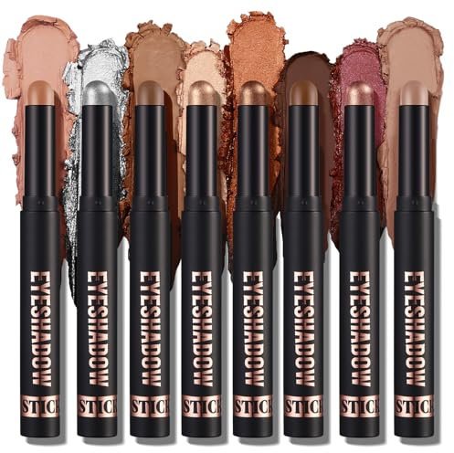 Crayon pailleté, Baton de Fard à Paupières Pailleté, Crayon Ombre à Paupières Crème Imperméable Brillant Maquillage Yeux