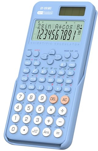 Wissenschaftlicher Taschenrechner für Studenten, ROATEE 2-zeiliges Display, wissenschaftlicher Taschenrechner mit 401 Funktionen, Desktop-Mathematikrechner für Schule, Büro
