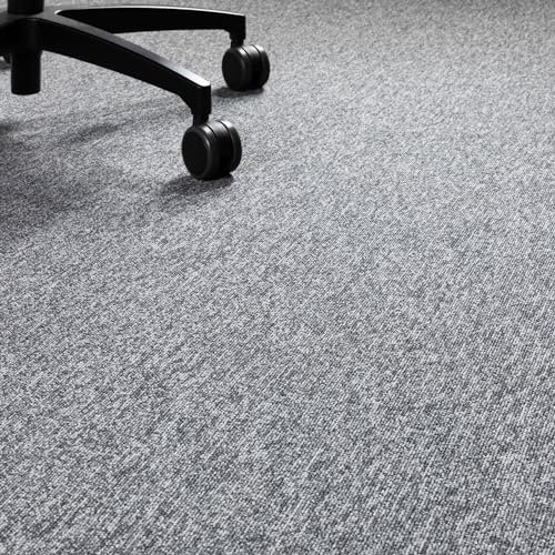Steffensmeier Teppichboden Kreta Meterware | Auslegware für Kinderzimmer Wohnzimmer Schlafzimmer | Grau, Größe: 200x100 cm