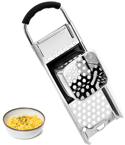 Spaetzle Maker,Stainless Steel Grater for Spaetzle Noodle Dumpling Maker with Safety Pusher Kitchen Pasta Maker Noodle Maker Kitchen Pasta Maker Homemade Noodle Dumpling Making Tool,Making Spaetzles