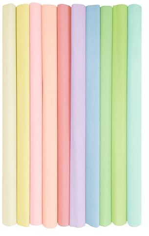 Interdruk Miscela di carta crespa colori pastello, 10 rotoli