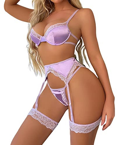 Dessous Damen sexy unterwäsche Set Push up Netz Dessous wäsche Damen BH Set 95 b Babydoll für mollige Sport Bustier schwarz e Sets Slip BH träger transparent Pole Dance Dessus NEC