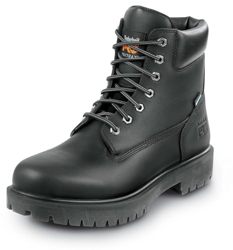 Timberland PRO Men's Direct Attach 6 Inch Steel Safety Toe Insulated Waterproof Industrial Work Boot, Black-2024 NEW, 13 W