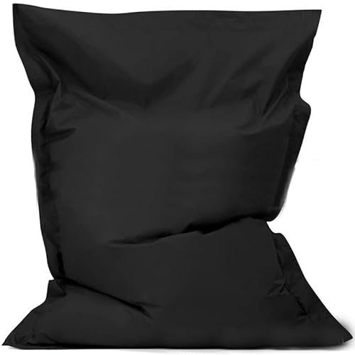 UGEFKMQ Sitzsack Indoor Outdooroutdoor-Sitzsack, Lazy Sofa, Pool-Liegesofa, Wasserdichter Pool-Lounge-Stuhl, Outdoor-Entspannungssofa (Ohne Füllung), 140 cm X 180 °C,Schwarz,180Cm*140Cm