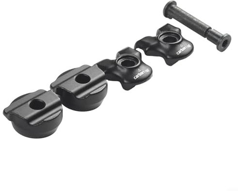 CWOQOCW Fahrrad-Sattelstützenklemme für Carbon-Sattelschienen, 7 x 9/7 x 7 mm, oval/rund, Schwarz
