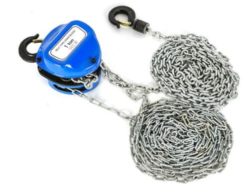 Flaschenzug, Kettenzug 1000Kg Profi Kettenflaschenzug 1000Kg 4 Meter Kettenzug Flaschenzug Hebezug Handkran Handkettenzüge