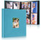 DazSpirit Album fotografico da 15 x 10 cm, 600 tasche, copertina in lino personalizzabile, 10 x 15 cm, grande capacità, tasche scorrevoli, ideale per album di nozze, libri fotografici di famiglia e