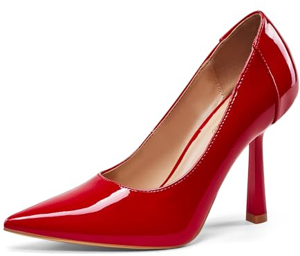 GENSHUO Tacchi a Spillo a Forma di Cono Unici, Altezza 10 cm, Punta affilata per Uno Stile Elegante e Sicuro