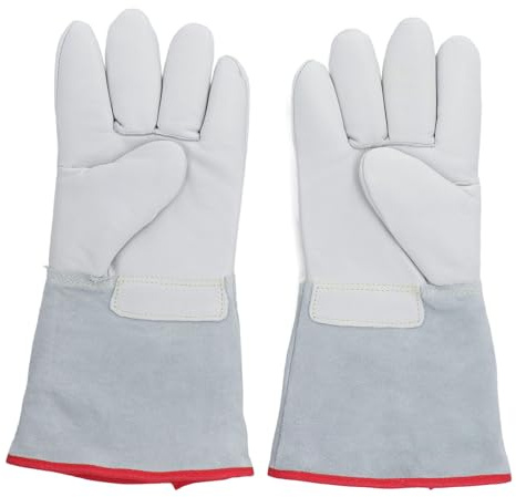 Jiawu Kryo-Handschuhe, 14,2 Zoll/36 Cm Lange, Verdickte Frostschutzhandschuhe, -260 ℃ Niedertemperatur-LN2-Schutzhandschuhe für Flüssigen Stickstoff/Trockeneis/Kühllagerung