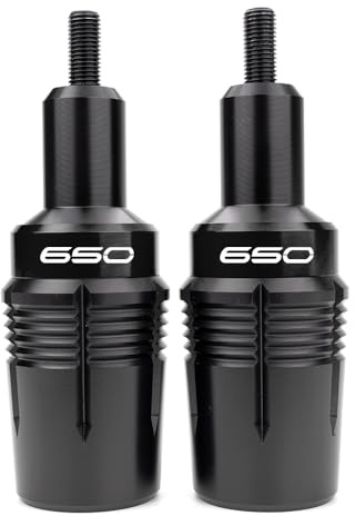 Für Z 650 Z650 RS Ninja650 Ninja 650 KRT Motorrad Zubehör Rahmen Schieber | Z650RS Ninja 650L EX650 2017-2025 2026 Motorradrahmen-Schieberegler Crash Protector Motorschutz Absturzsicherung
