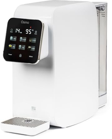 Impianto ad osmosi inversa G21 Osmo, 2200 W, filtraggio perfetto, rimineralizzazione, 6 livelli di temperatura da 25 °C a 95 °C, touch screen, sicurezza per bambini