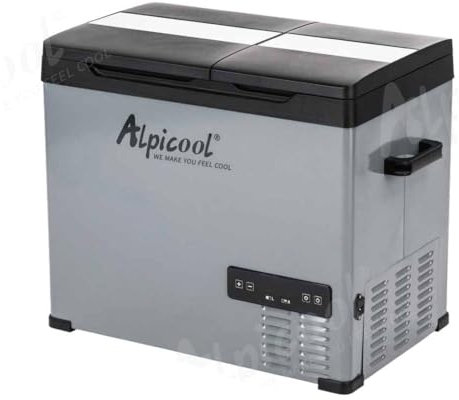 Alpicool CHS55 40L Kompressor Kühlbox 12V tragbarer Kühlschrank elektrische Gefrierbox klein Gefrierschrank für Auto camping, -20℃ bis 20℃, Zweifache Temperaturregelung