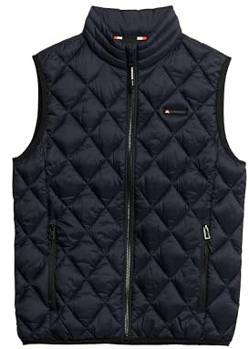 Superdry Herren Fuji Lite Weste mit Diamantsteppung