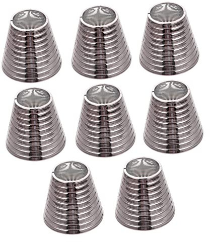 FRCOLOR 8 Stück Pferdeschwanz Manschetten Haarring Mit Zähnen Schwarz Metalloptik Für Damen Frauen Haar Clip Haar Accessoires Alltag Party