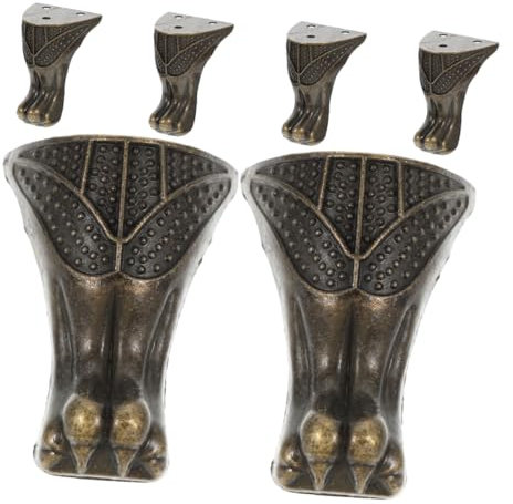 Gadpiparty 6stücke Eckstützfüße Für Vintage-möbelecke Dekorative Möbeleckstrebe Mit Metallbeinen Zur Stabilisierung Von Schmuckkästchen Sofas Betten Und Tischen