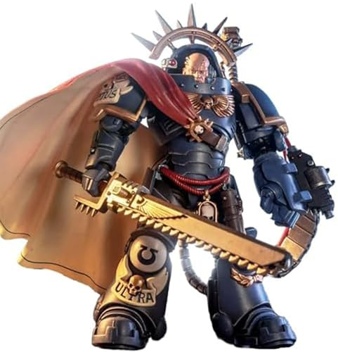Toyverse JOYTOY 1/18 Warhammer 40,000 actionfigur, Captain in Gravis Armour, rörliga leder, karaktärsmodell, 15+