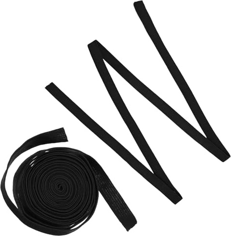 11 Yard Elastic Band for Sewing, 1/2 Inch Width Flat Elastic Straps, Black Flat Elastic-Cord, High Elasticity Sewing Elastic-Bands for Waistbands, Pants, Clothes and DIY Crafts