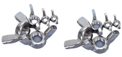WEKONUMEX Flügelmuttern, Flügelmuttern aus Edelstahl 304, Packung mit verschiedenen Größen(M8(5pcs))