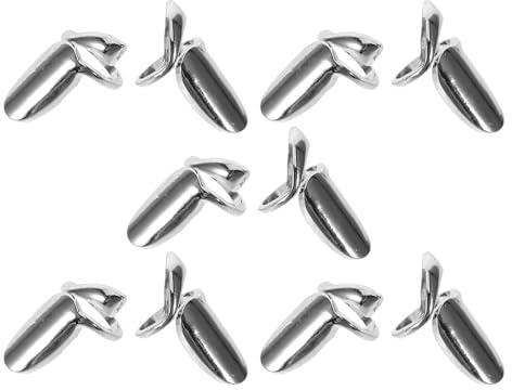 SOIMISS 10piezas Anillo Protector de Uñas Anillo Ajustable Punta del Dedo Cubierta Metálica para Uñas Reutilizable Decoración de Estilo Bohemio Vintage para Mujer