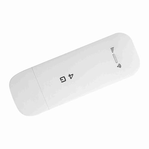 Dioche 4G LTE USB Network Adapter Wireless WiFi Hotspot Router Modem Stick High Speed 150Mbps Portable Internet Device for Travel Business Home Use ABS Material (With wifi)