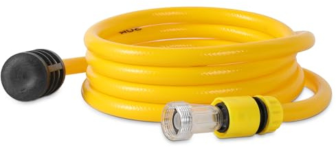 Heavy Duty Pressure Washer Suction Hose with Filter – Compatible with Karcher K2-K7 & Bosch AQT Series, Reinforced PVC & Rubber Inner Layer, Quick Connect Coupling for Easy Use (3M)
