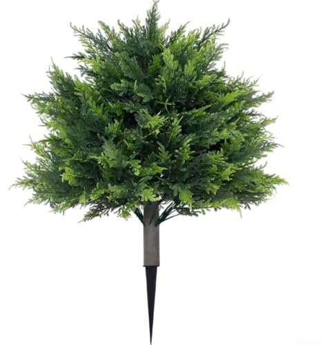 Árbol de bolas de boj con estaca de tierra para personas mayores, comunidad, áreas comunes al aire libre y senderos para caminar (estilo 3)