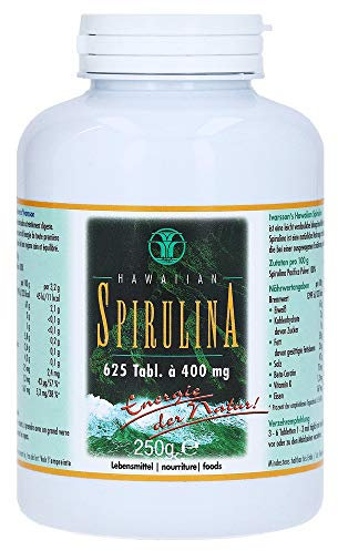 Ivarsson's Spirulina - Original Hawaiian Spirulina Tabletten 625 Stück I 400mg + Vitamin K1 & K2