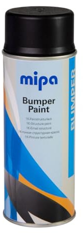 MIPA Bumper-Paint-Spray schwarz Stossstangenlack Strukturbeschichtung, Kunststofflack, 400 ml
