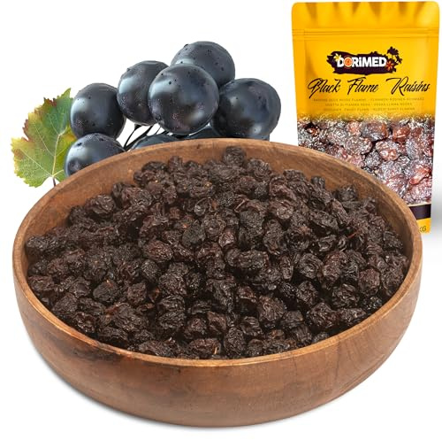 Uva Essiccata, Uvetta Disidratata Secca Scura Di Prima Scelta [1kg]. Uva Passa Dolce Essiccata, Sapore Delizioso Senza Zuccheri Aggiunti, Colore Scuro, Per Preparazioni Dolciarie - Dorimed
