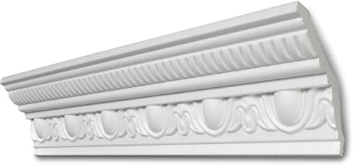 Decosa Stuckleiste G38 - Deckenleiste in Weiß - 18 Leisten à 2 m Länge = 36 m - Zierleiste aus Styropor 105 x 105 mm - Für Decke oder Wand