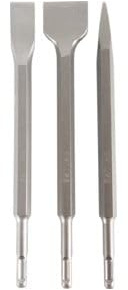 STIER Meißel-Set, SDS-plus, 3-teilig, SDS Meißel, Bohrhammer Meißel, Bohrmeißel, SDS Plus Meißel Set