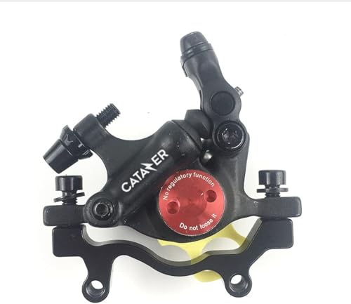 catazer MTB Road HB-100 MTB Road Line Pulling Hydraulic Disc Brake Calipers Front & Rear Mountain Bike Disc Brake E-Bike Disc Brake (1 Pcs Black Rear)