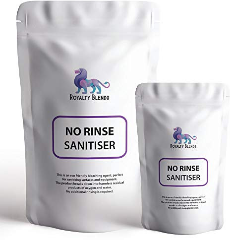 NO Rinse Sanitiser for Homebrew of Beer, Cider & Wine - Steriliser Cleaner (1kg Resealable Pouch)