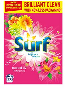 Surf Tropical Lily & Ylang-Ylang for Fabric Care Laundry Powder for Brilliantly Clean Laundry Every Time 1.15 kg 23 Wash (Pack of 4)