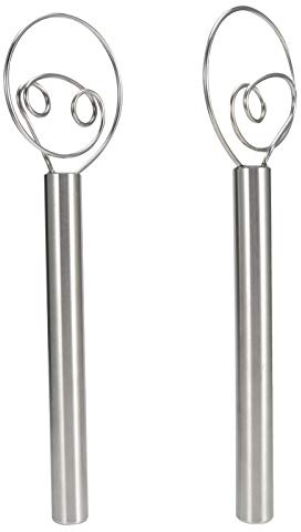 Teigbesen Spulenrührer 304 Edelstahl Küchenwerkzeug für Backen und Mischen, 25cm